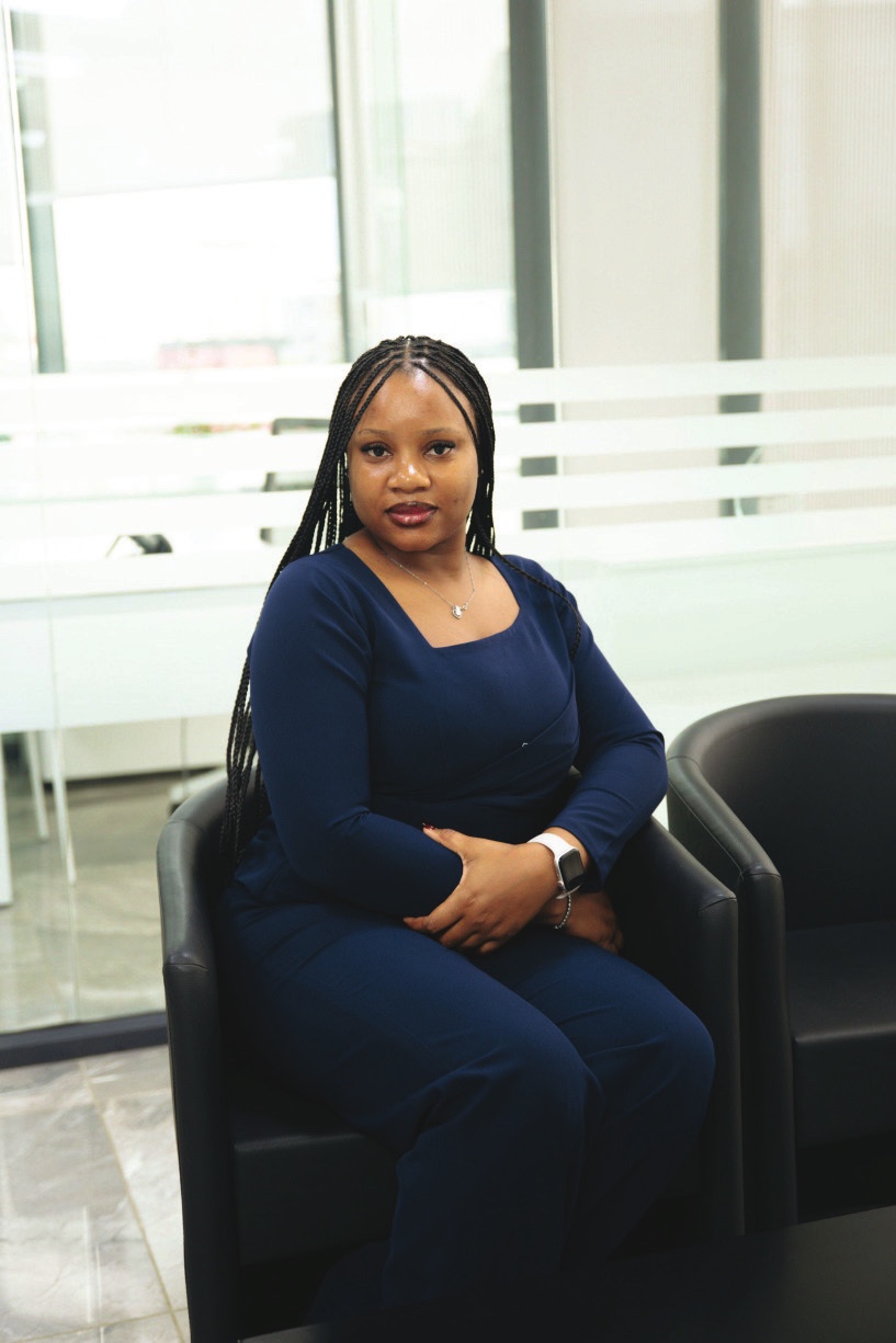 A ProvidusUnity Bank colleague in the office